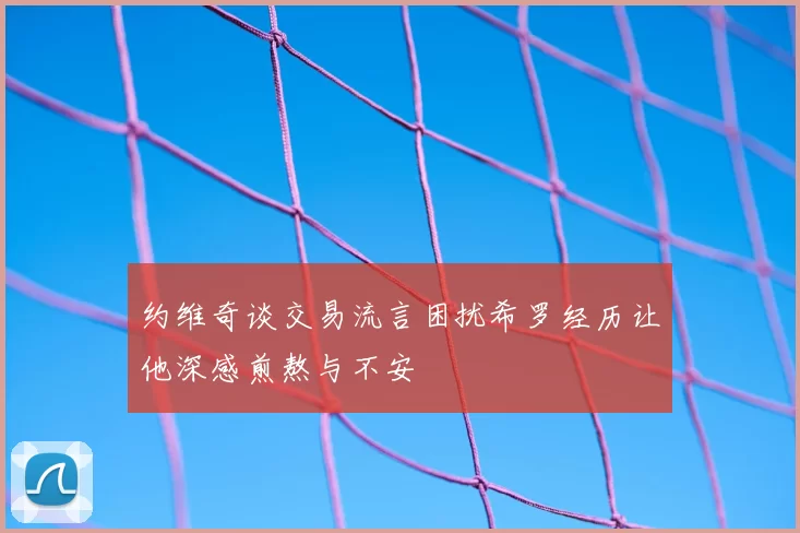 约维奇谈交易流言困扰希罗经历让他深感煎熬与不安